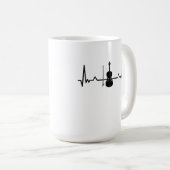 Violin Viola Cello Heartbeat Funny Gifts Koffiemok (Voorkant rechts)