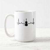 Violin Viola Cello Heartbeat Funny Gifts Koffiemok (Links)