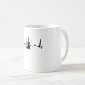 Violin Viola Cello Heartbeat Funny Gifts Koffiemok (Voorkant rechts)