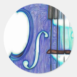 Violin, Viola, Cello? Ronde Sticker