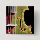 Violin, Viola, Cello? Vierkante Button 5,1 Cm (Voorkant)