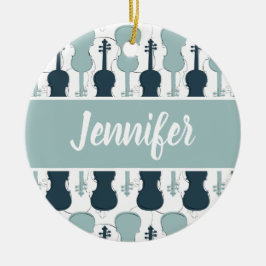 Violin Viola Player Musician Gift Personalized Keramisch Ornament