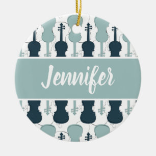 Violin Viola Player Musician Gift Personalized Keramisch Ornament