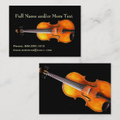 Violin/Viola-profielkaart van Leslie Harlow Visitekaartje (Voorkant / Achterkant)