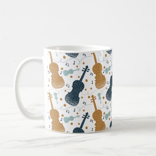 Violin Viola Stringed Instrument Orchestra Gift Koffiemok (Links)
