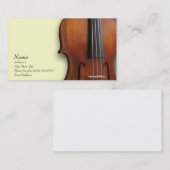 Violin Viola Visitekaartje voor de Violin Site (Voorkant / Achterkant)