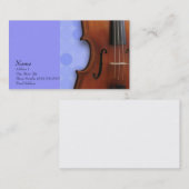 Violin Viola Visitekaartje voor de Violin Site (Voorkant / Achterkant)