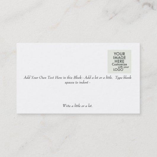 Violin Viola Visitekaartje voor de Violin Site (Achterkant)