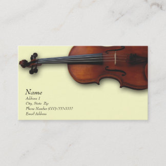 Violin Viola Visitekaartje voor de Violin Site