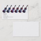 Violin Viola Visitekaartje voor de Violin Site (Voorkant / Achterkant)