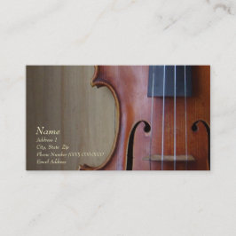 Violin Viola Visitekaartje voor de Violin Site