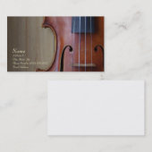 Violin Viola Visitekaartje voor de Violin Site (Voorkant / Achterkant)
