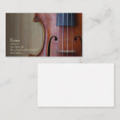 Violin Viola Visitekaartje voor de Violin Site (Voorkant / Achterkant)