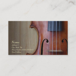 Violin Viola Visitekaartje voor de Violin Site