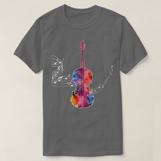 Violin violet 1 t-shirt (Design voorkant)