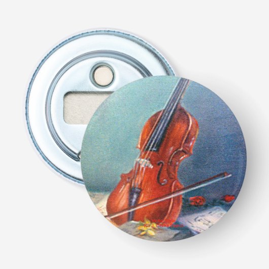 Violín/Violin Button Flesopener (Voorkant)