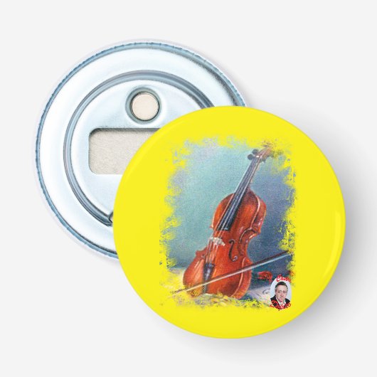 Violín/Violin Button Flesopener (Voorkant)