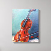 Violín/Violin Canvas Afdruk (Voorkant)