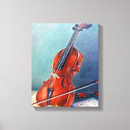 Violín/Violin Canvas Afdruk (Voorkant)