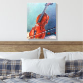 Violín/Violin Canvas Afdruk (Insitu (Slaapkamer))