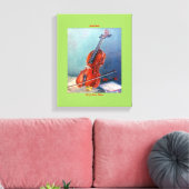 Violín/Violin Canvas Afdruk (Insitu (Woonkamer))
