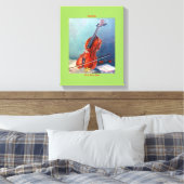 Violín/Violin Canvas Afdruk (Insitu (Slaapkamer))