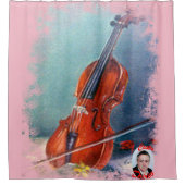 Violín/Violin Douchegordijn (Voorkant)