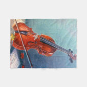 Violín/Violin Fleece Deken (Voorkant (Horizontaal))