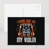 Violin - Violin is de vreugde van mijn leven Briefkaart (Voorkant / Achterkant)