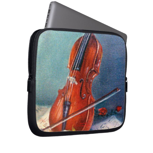 Violín/Violin Laptop Sleeve (Voorkant Rechts)