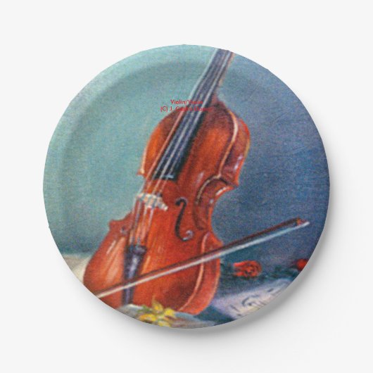 Violín/Violin Papieren Bordje (Voorkant)