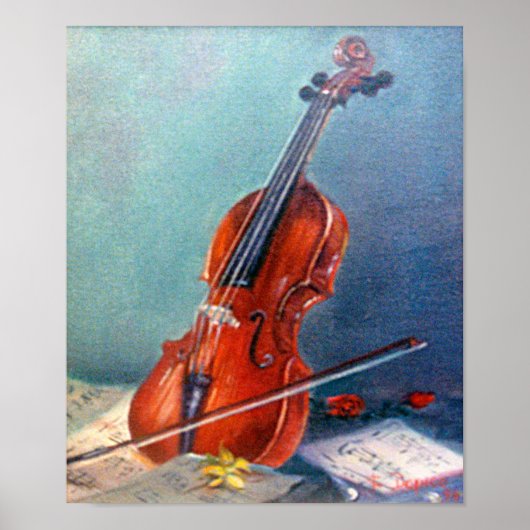 Violín/Violin Poster (Voorkant)