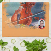 Violín/Violin Theedoek (Gevouwen)