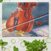 Violín/Violin Theedoek (Gevouwen)