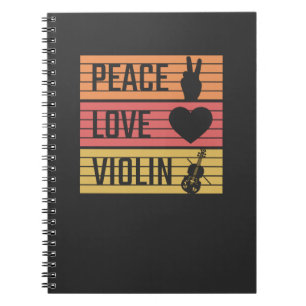 Violin Violinist Fiddle Notitieboek