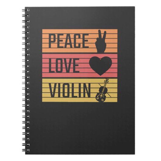 Violin Violinist Fiddle Notitieboek (Voorkant)