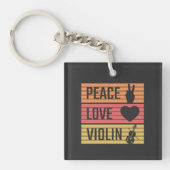 Violin Violinist Fiddle Sleutelhanger (voorkant)