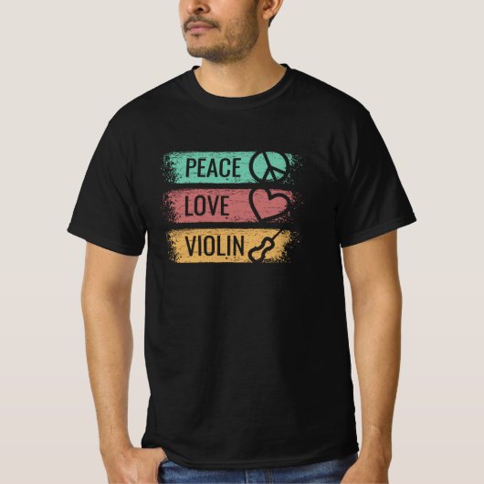 Violin Violinist Fiddle T-shirt (Voorkant)
