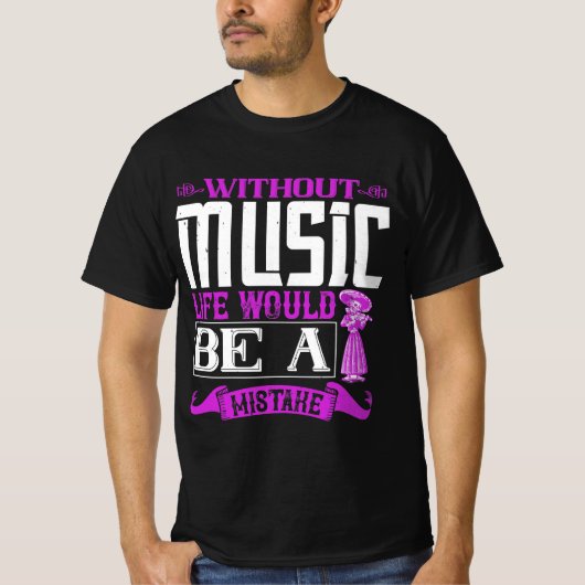 Violin violinist musician gift t-shirt (Voorkant)
