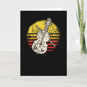 Violin Violinist Retro Kaart