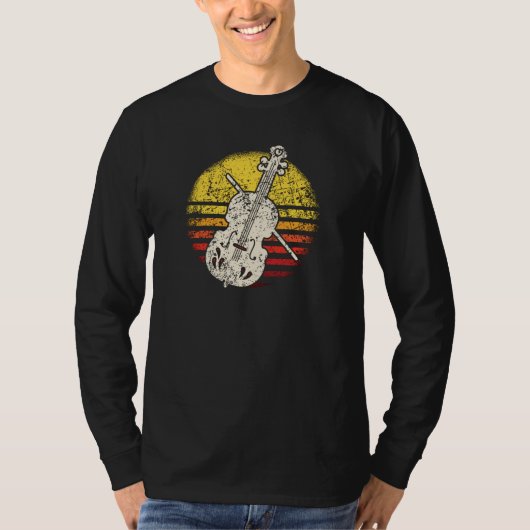 Violin Violinist Retro T-shirt (Voorkant)