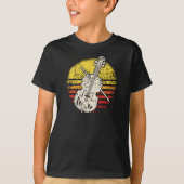 Violin Violinist Retro  T-shirt (Voorkant)