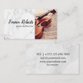 Violin | Visitekaartje muziekinstructeur (Voorkant / Achterkant)