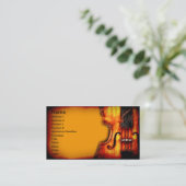 Violin Visitekaartjes (Staand voorkant)