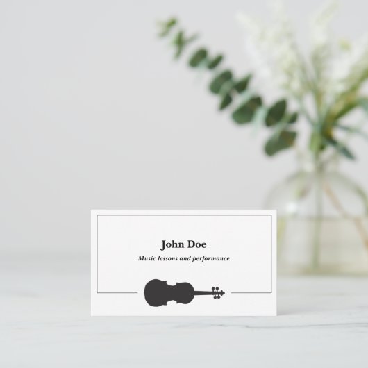 Violin Visitekaartjes (Staand voorkant)