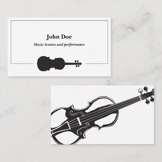 Violin Visitekaartjes (Voorkant / Achterkant)