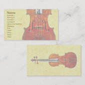 VIOLIN-Visitekaartjes Visitekaartje (Voorkant / Achterkant)