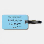 Violin Voices zegt dat je moet spelen Bagagelabel (Achterkant horizontaal)