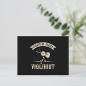 Violin - wees mama van een violist briefkaart (Staand voorkant)
