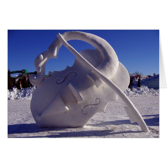Violin - Winter Carnival, Quebec City (Voorkant Horizontaal)